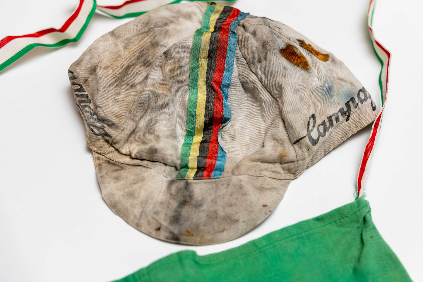 Campagnolo Cycling Cap + Vittoria Musette Bag Vintage