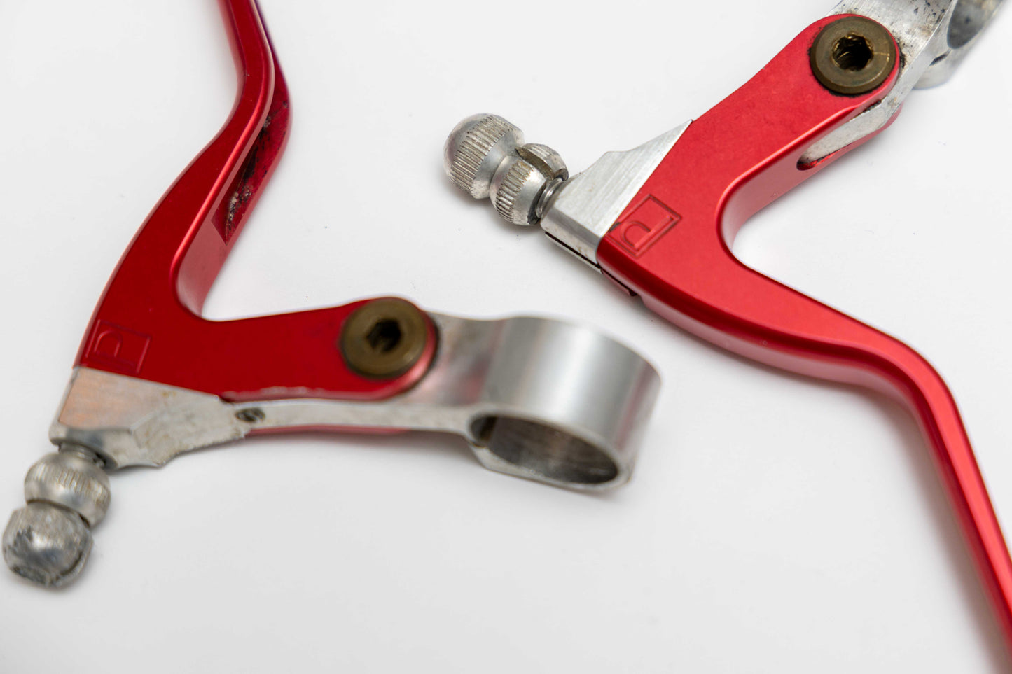 90's  Paul Brake Levers Red + Silver