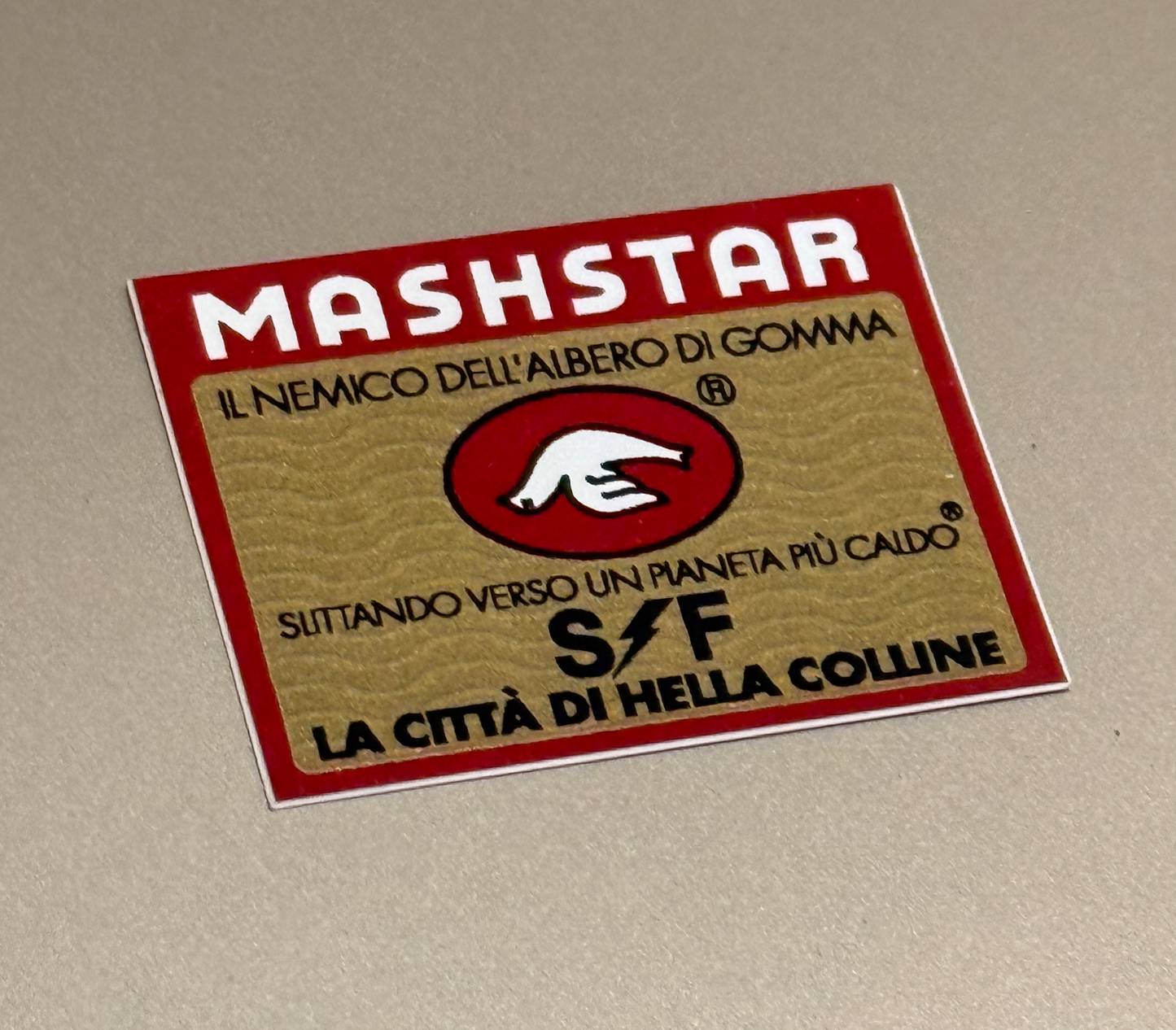 Original MASHSTAR Tubing Decal