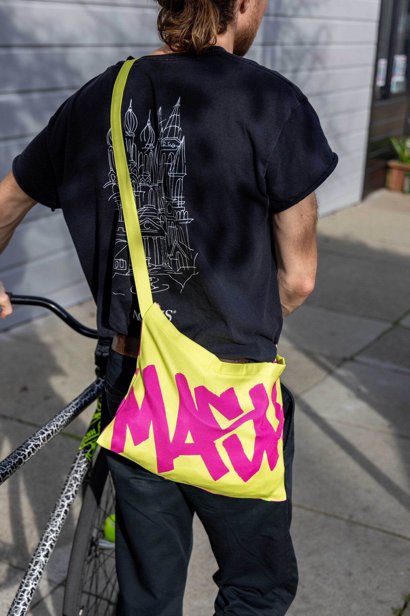 MASH Musette Bag, Pink Yellow
