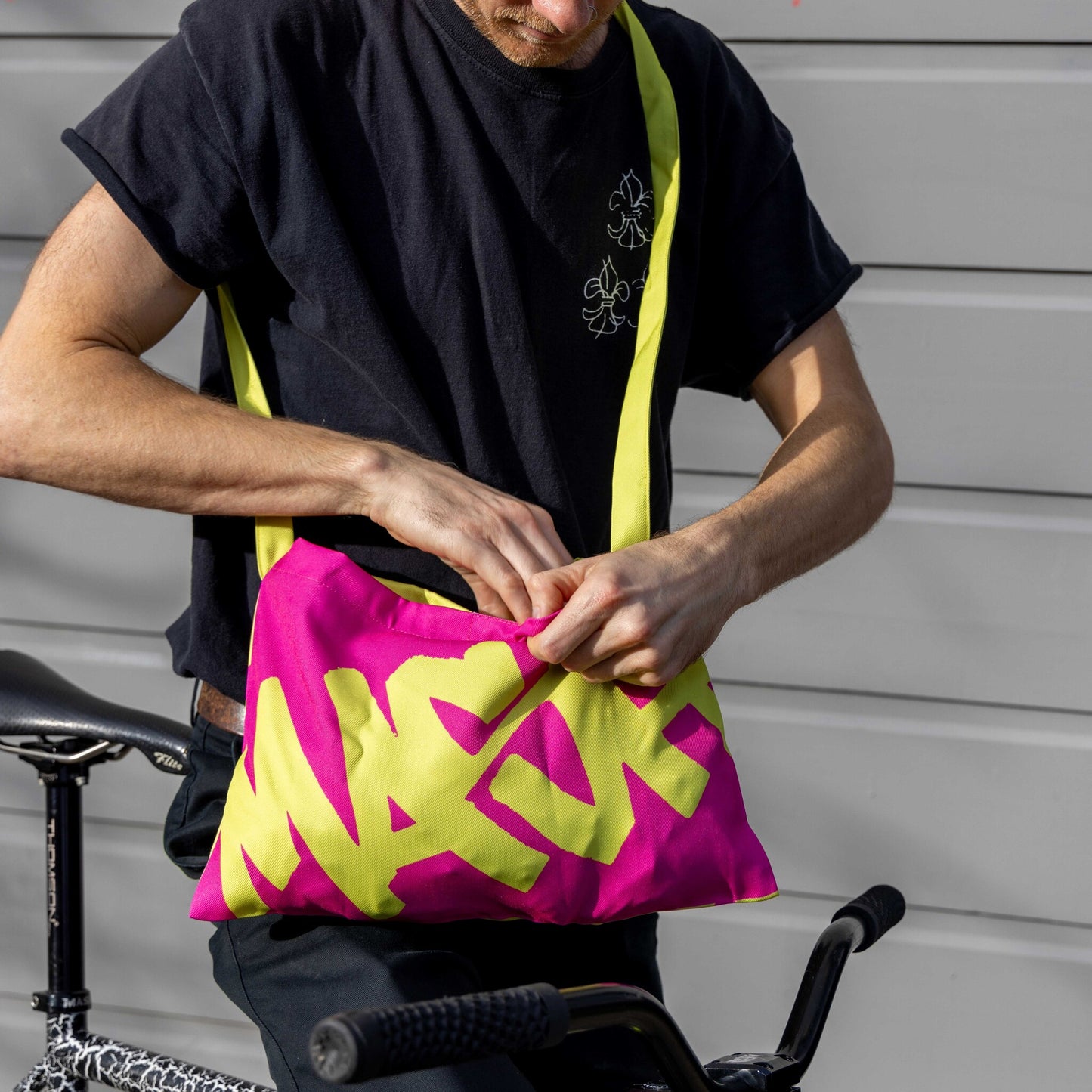MASH Musette Bag, Pink Yellow