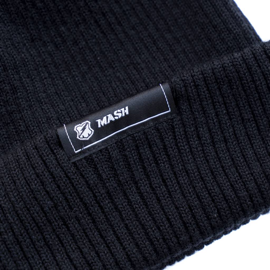 MASH Merino Wool Beanie Black