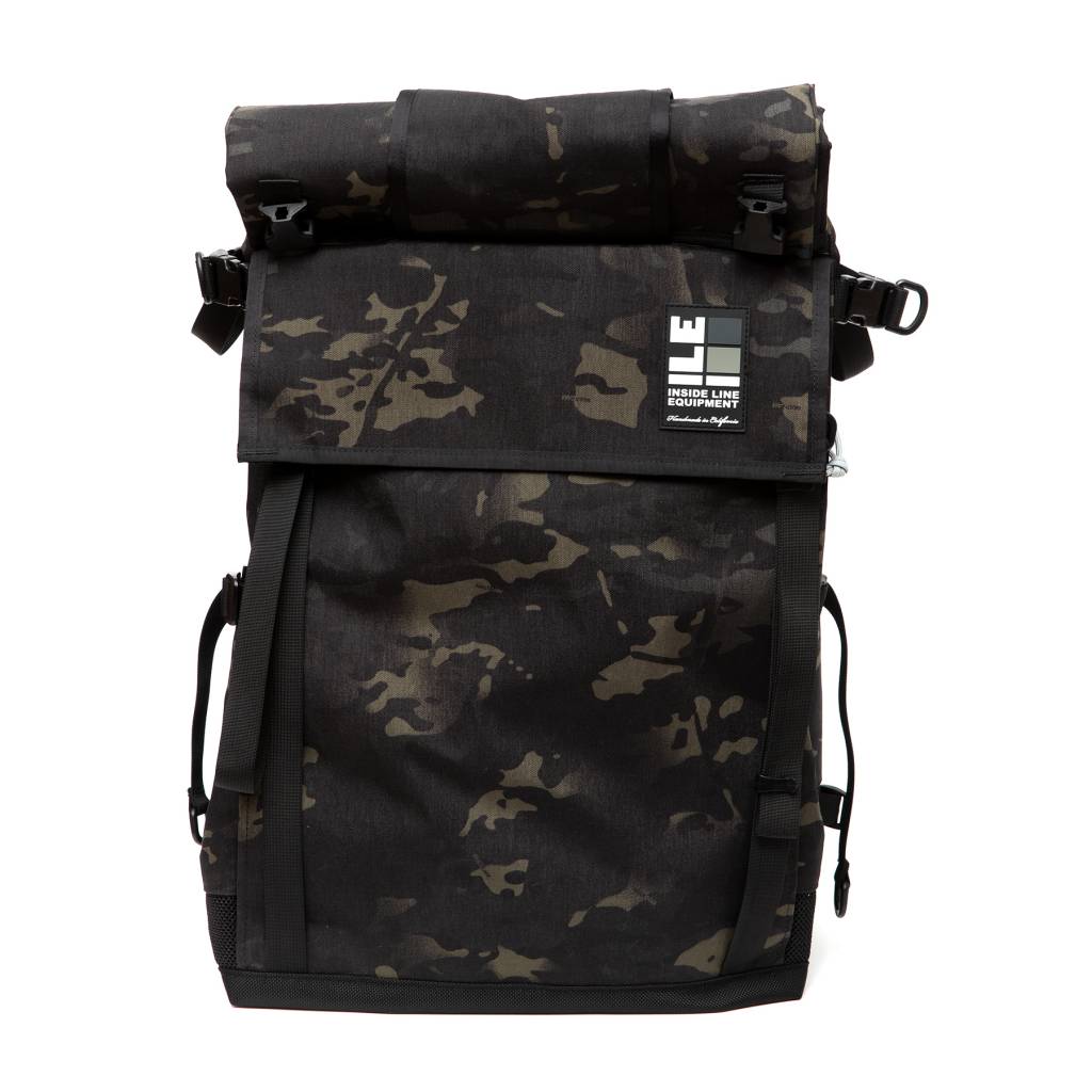 ILE X MASH XL Roll Top Backpack Black