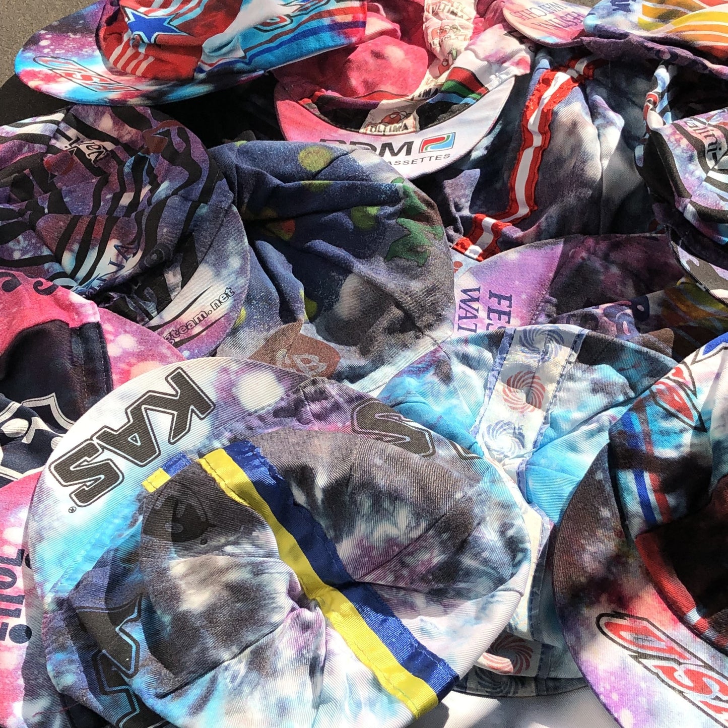 Mystery Galaxy Tie Dye Cycling Cap