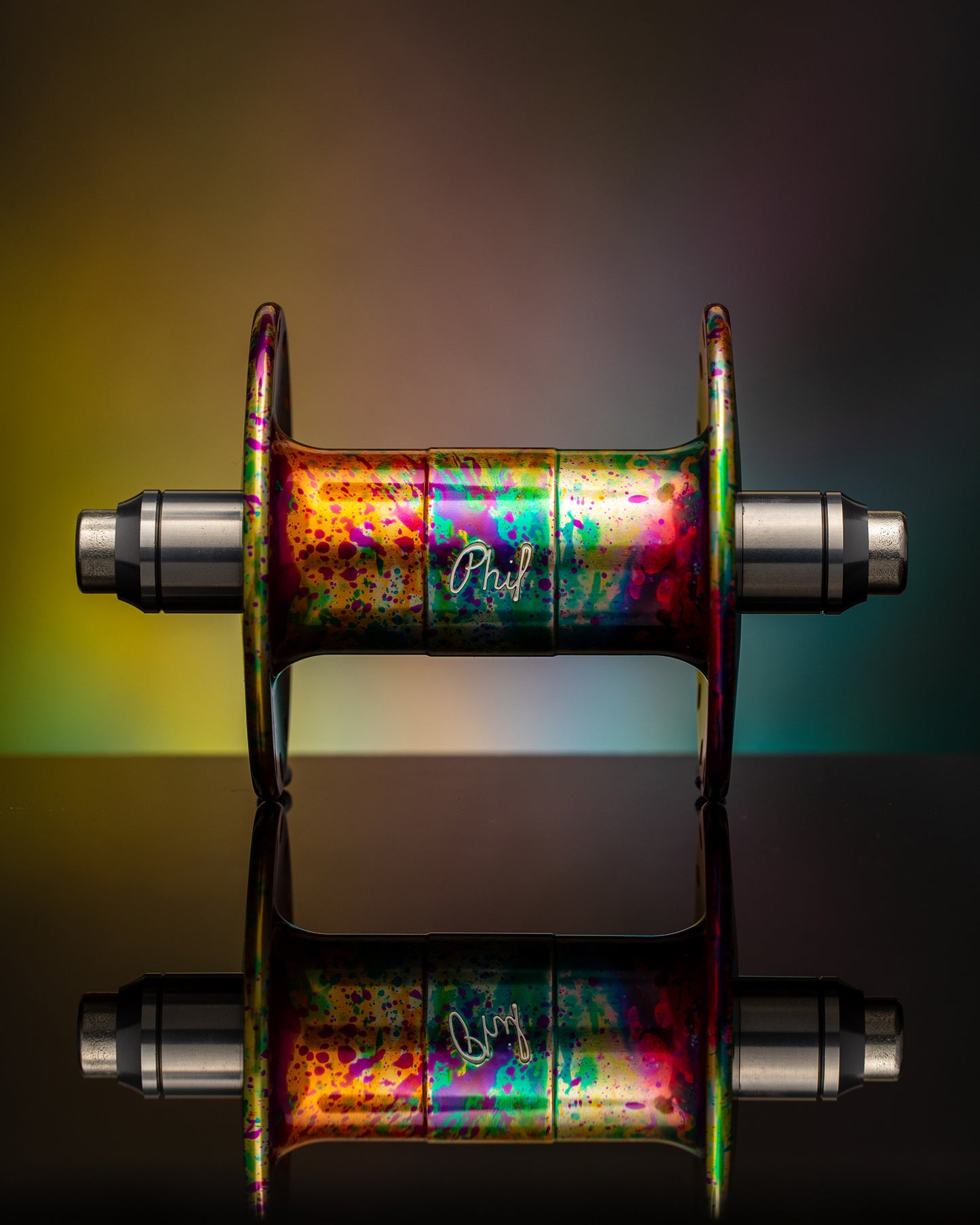 MASH Phil Rainbow H/F 28H Fix/Fix Hub Pair