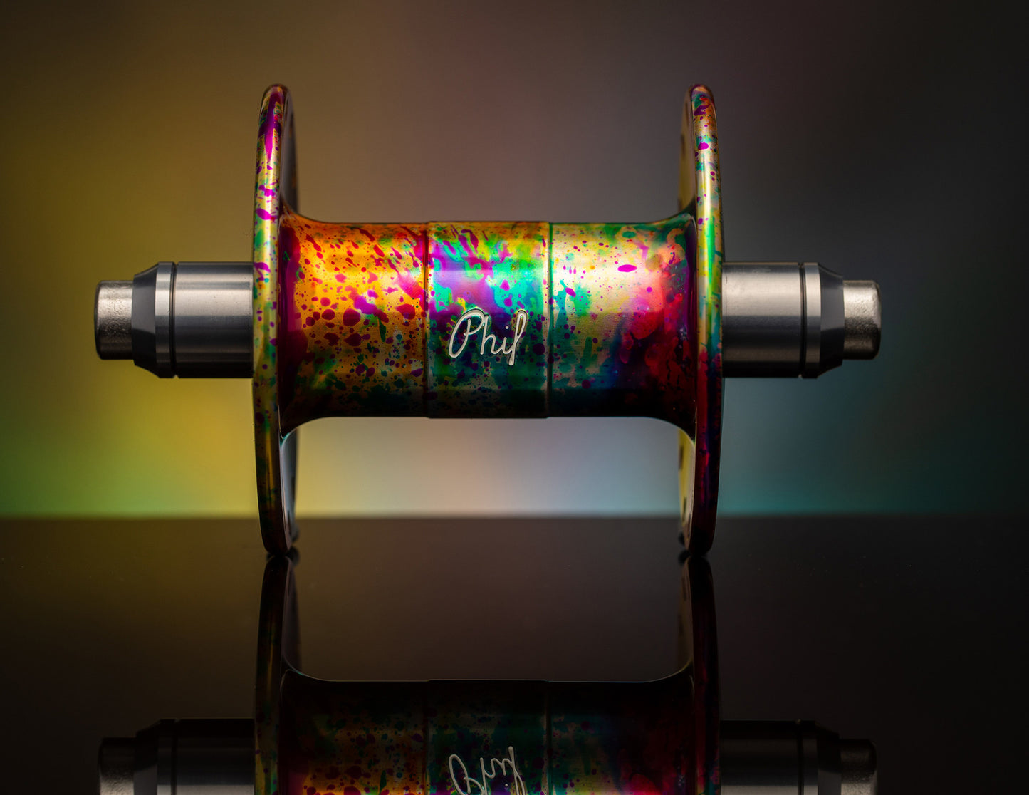 MASH Phil Rainbow H/F 28H Fix/Fix Hub Pair