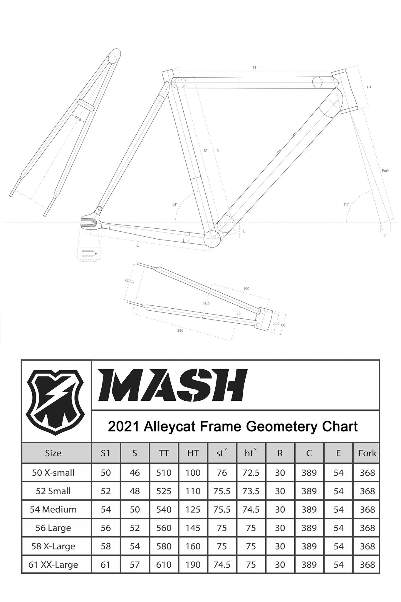MASH AC-2 Frameset Gray