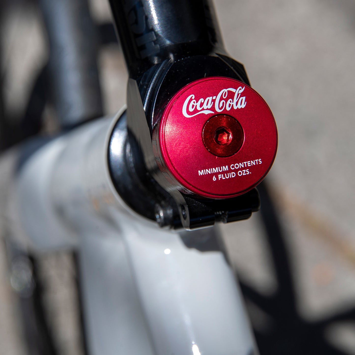 MASH Bonk Bottle Cap Top Cap + 10mm Spacer Red Anodized