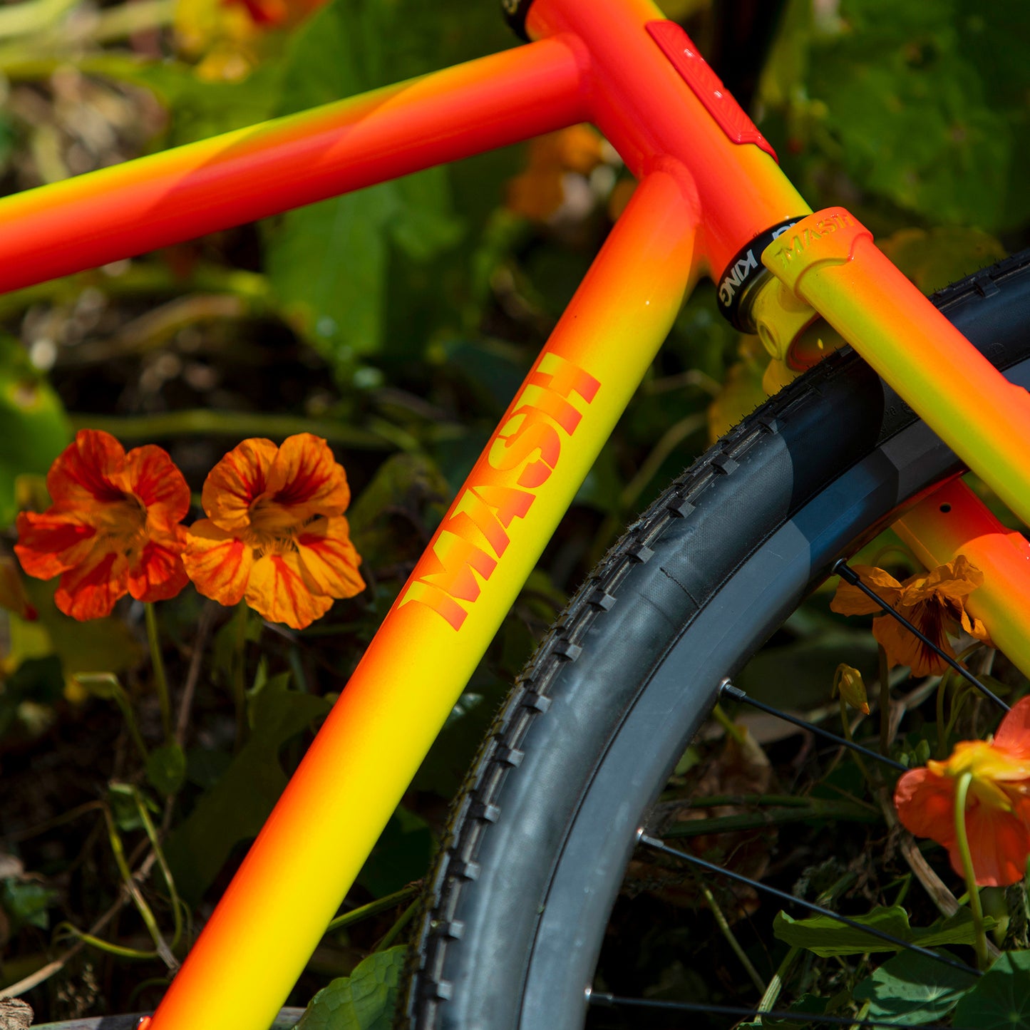 MASH Steel Frameset Neon Orange/Yellow Fade