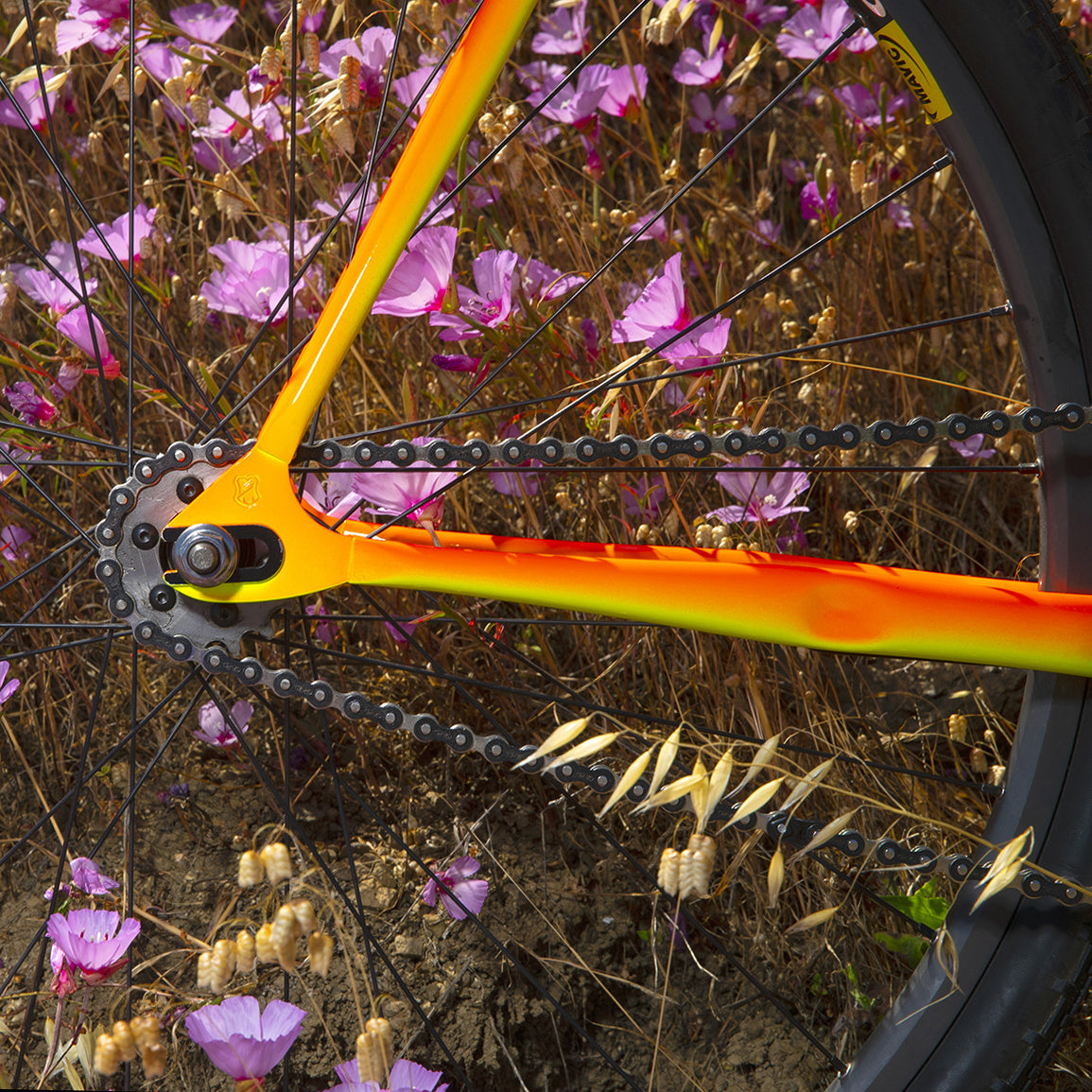 MASH Steel Frameset Neon Orange/Yellow Fade