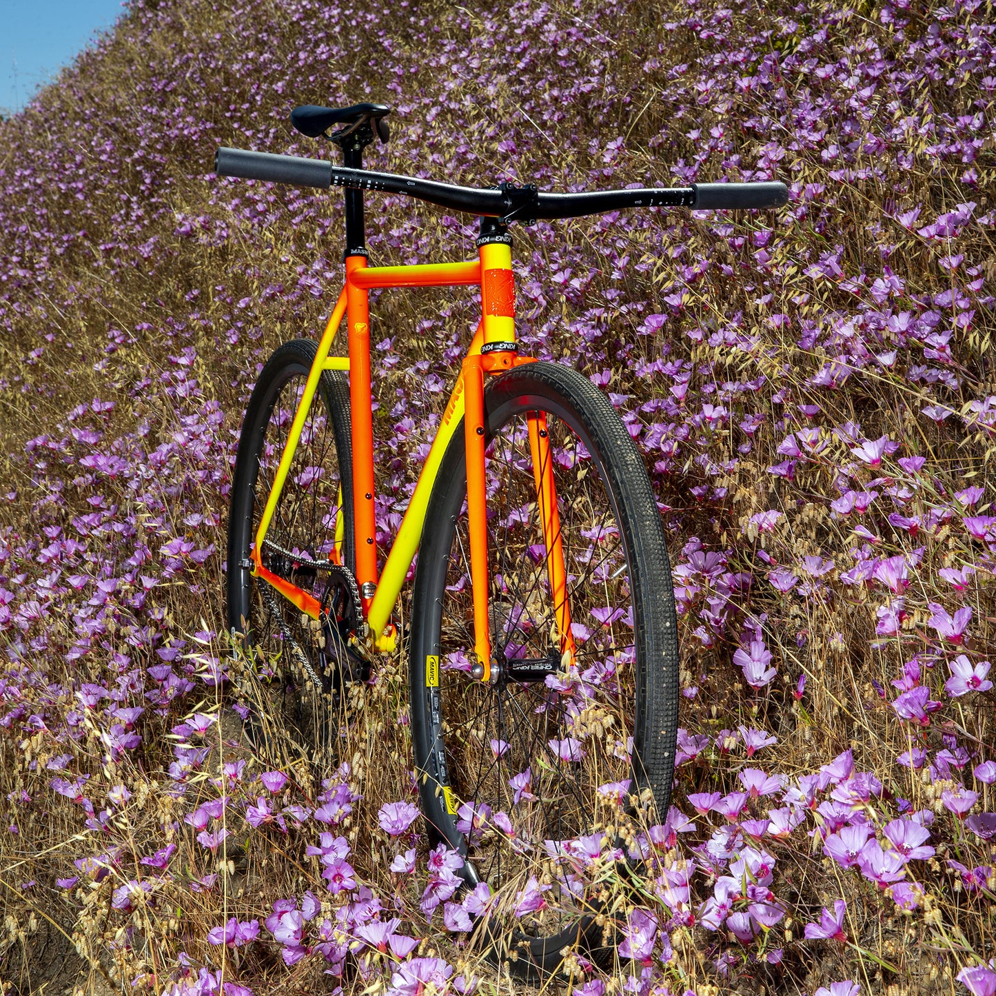 MASH Steel Frameset Neon Orange/Yellow Fade
