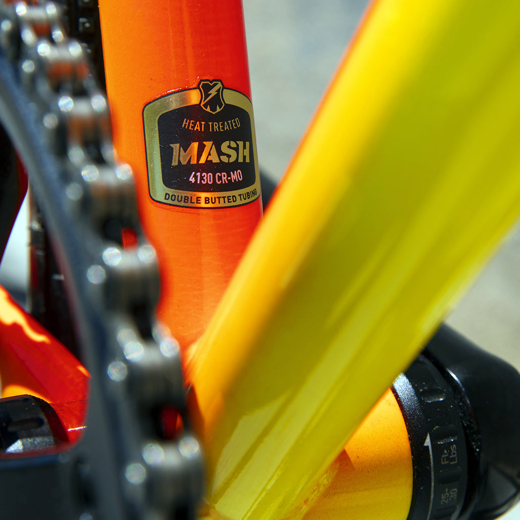 MASH Steel Frameset Neon Orange/Yellow Fade