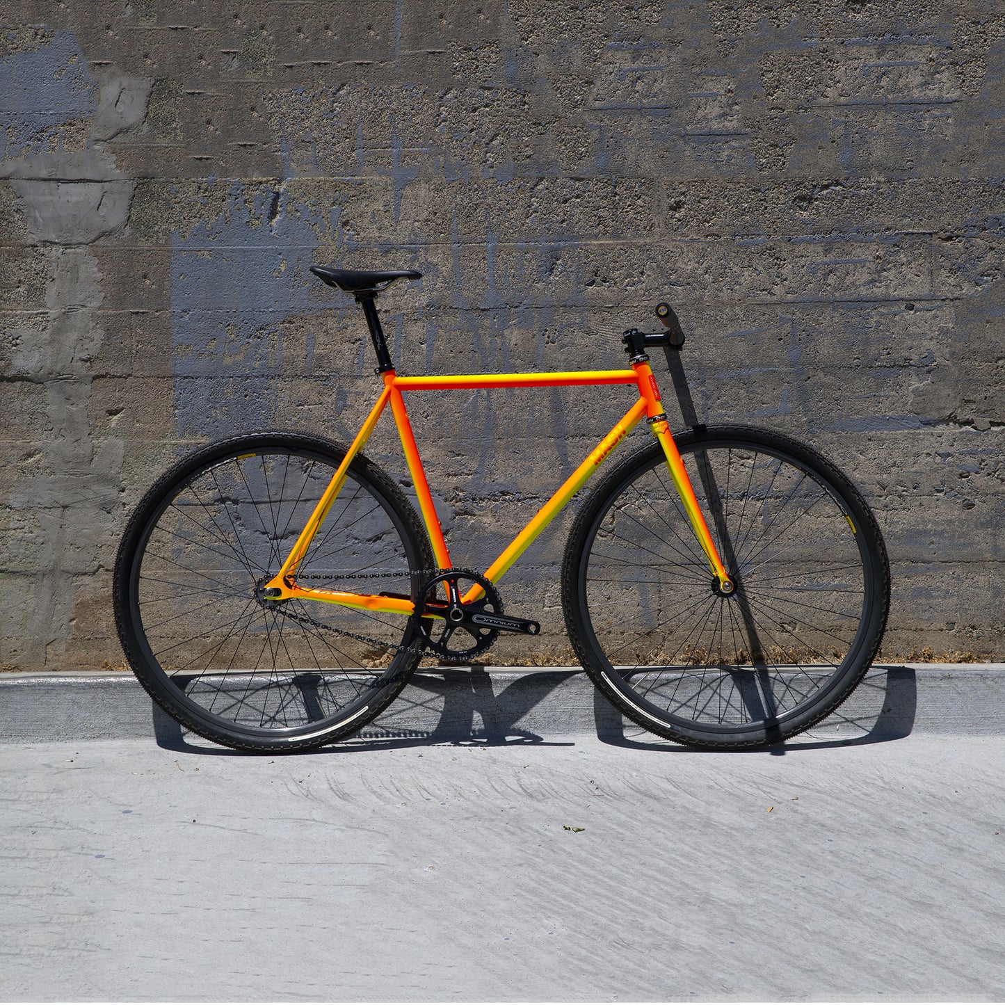 MASH Steel Frameset Neon Orange/Yellow Fade