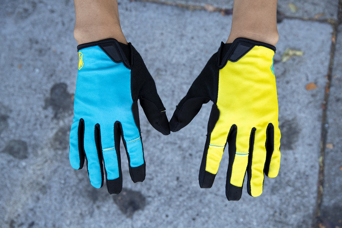 MASH Teal Yellow DND Gloves