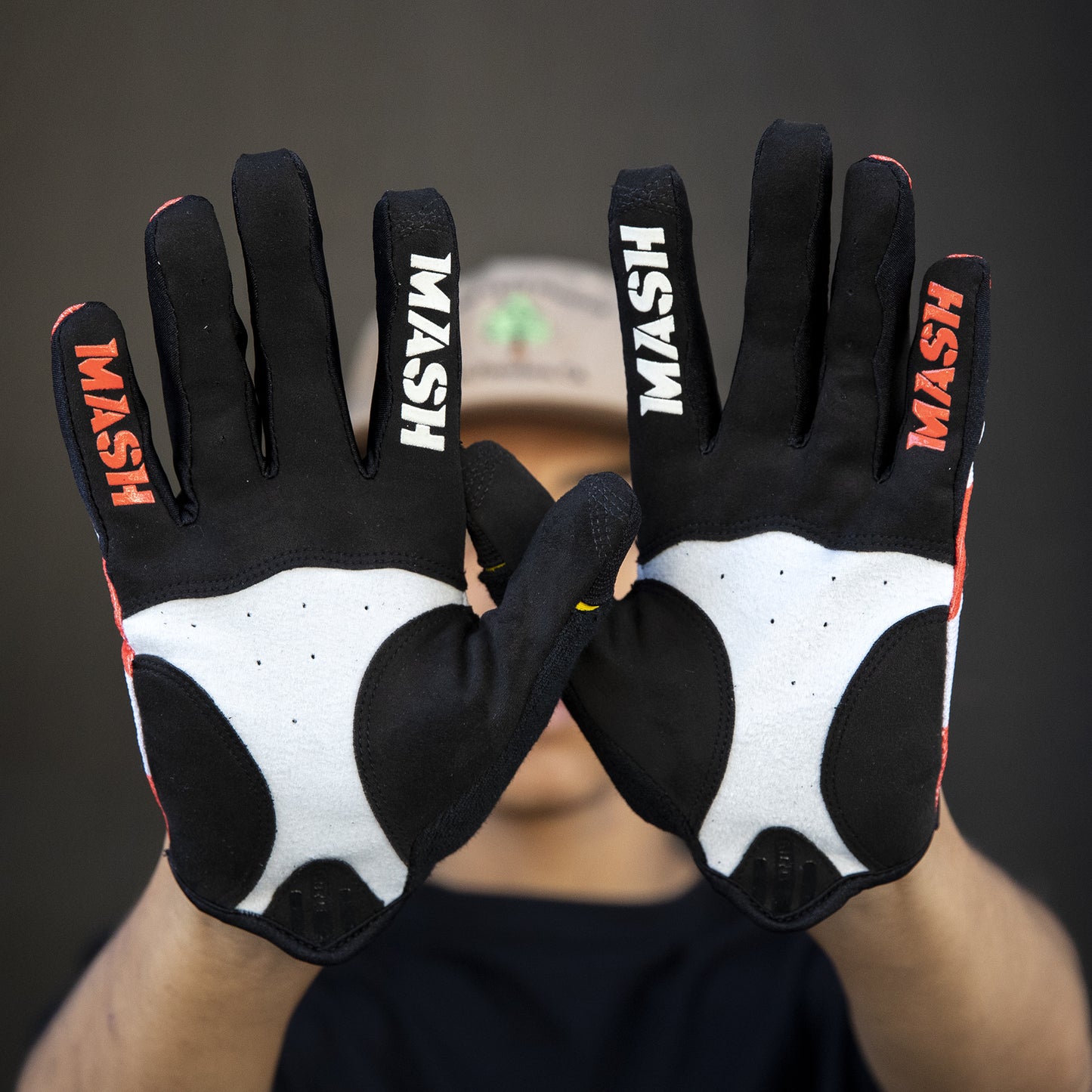 MASH Red White DND Gloves