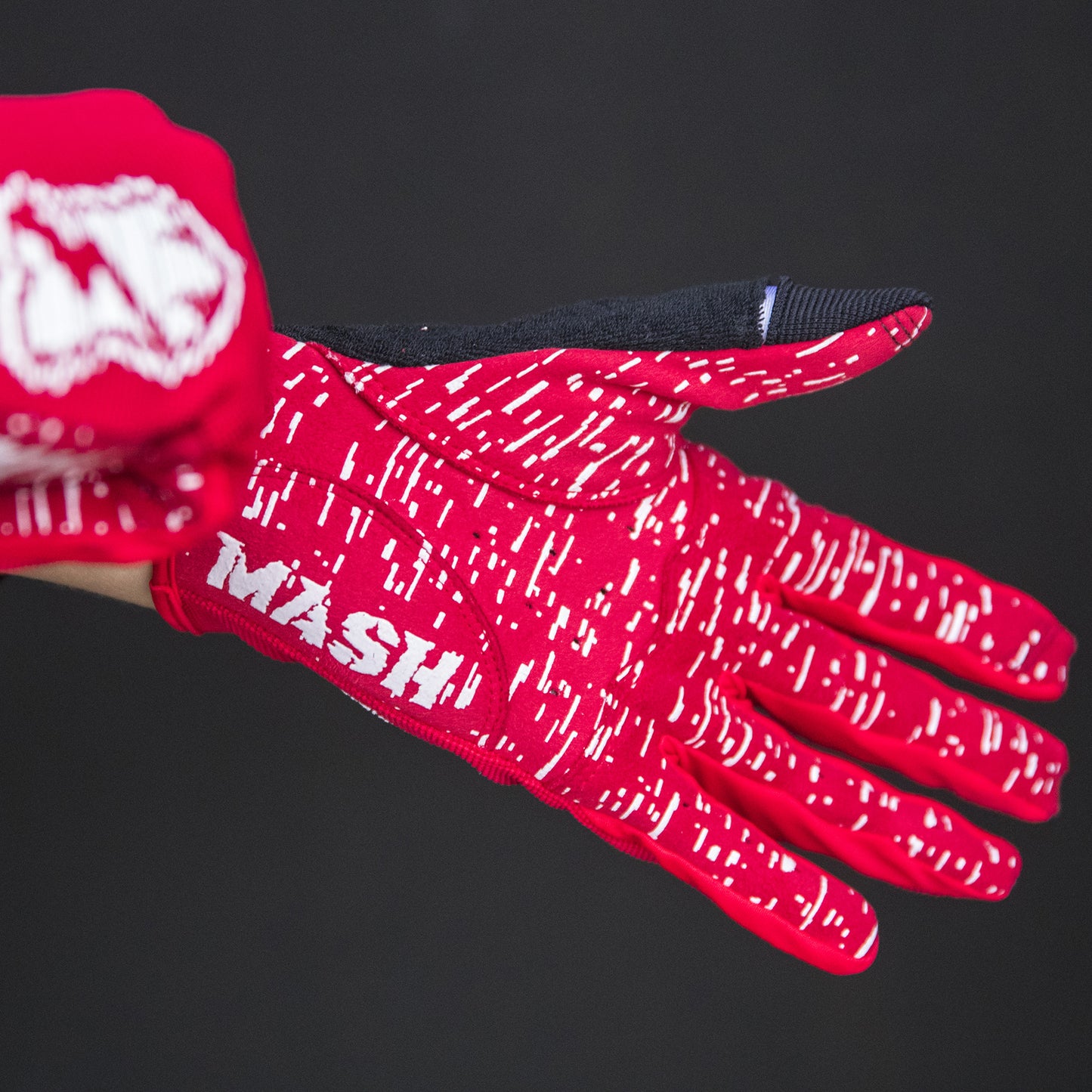MASH GLITCH GLOVES Red