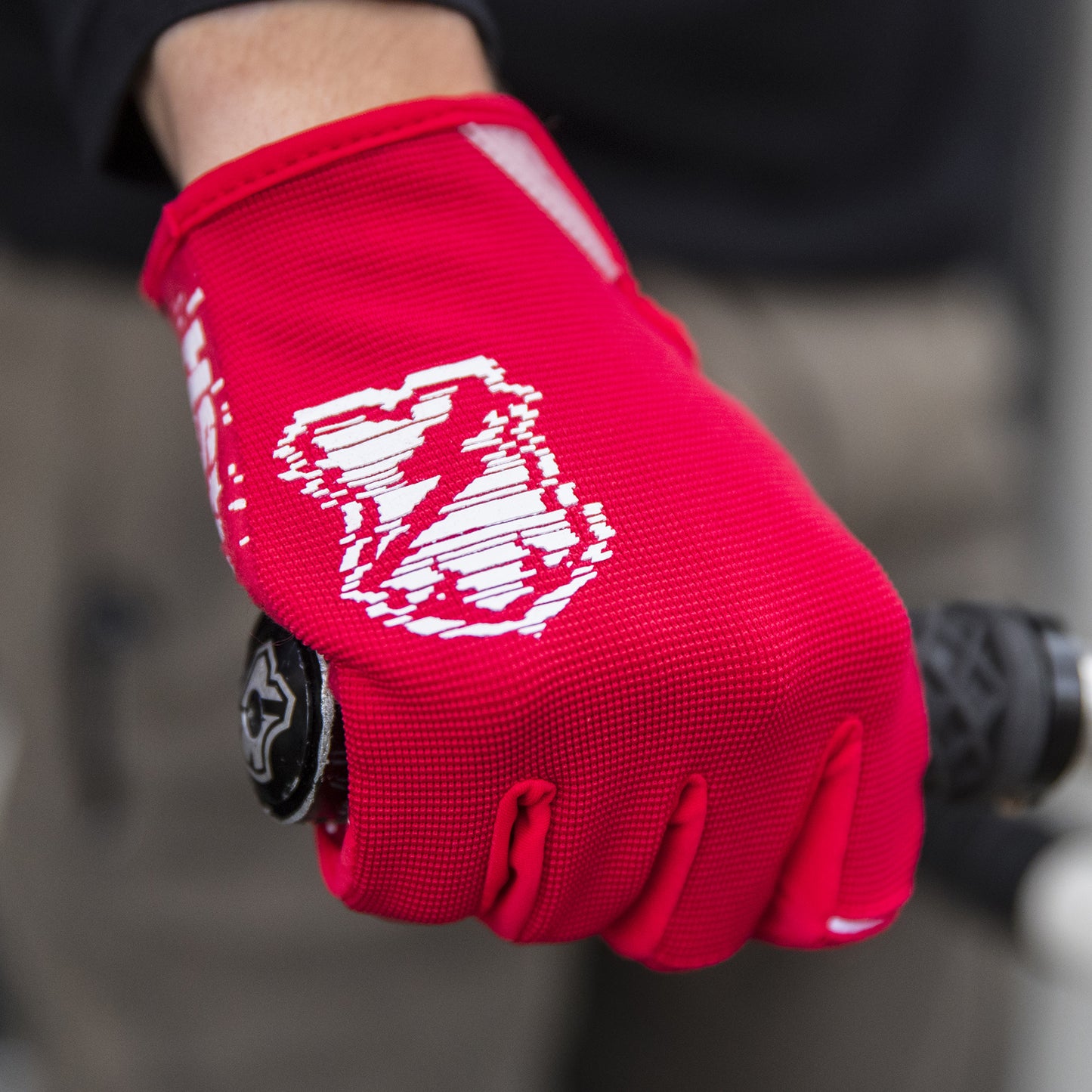 MASH GLITCH GLOVES Red
