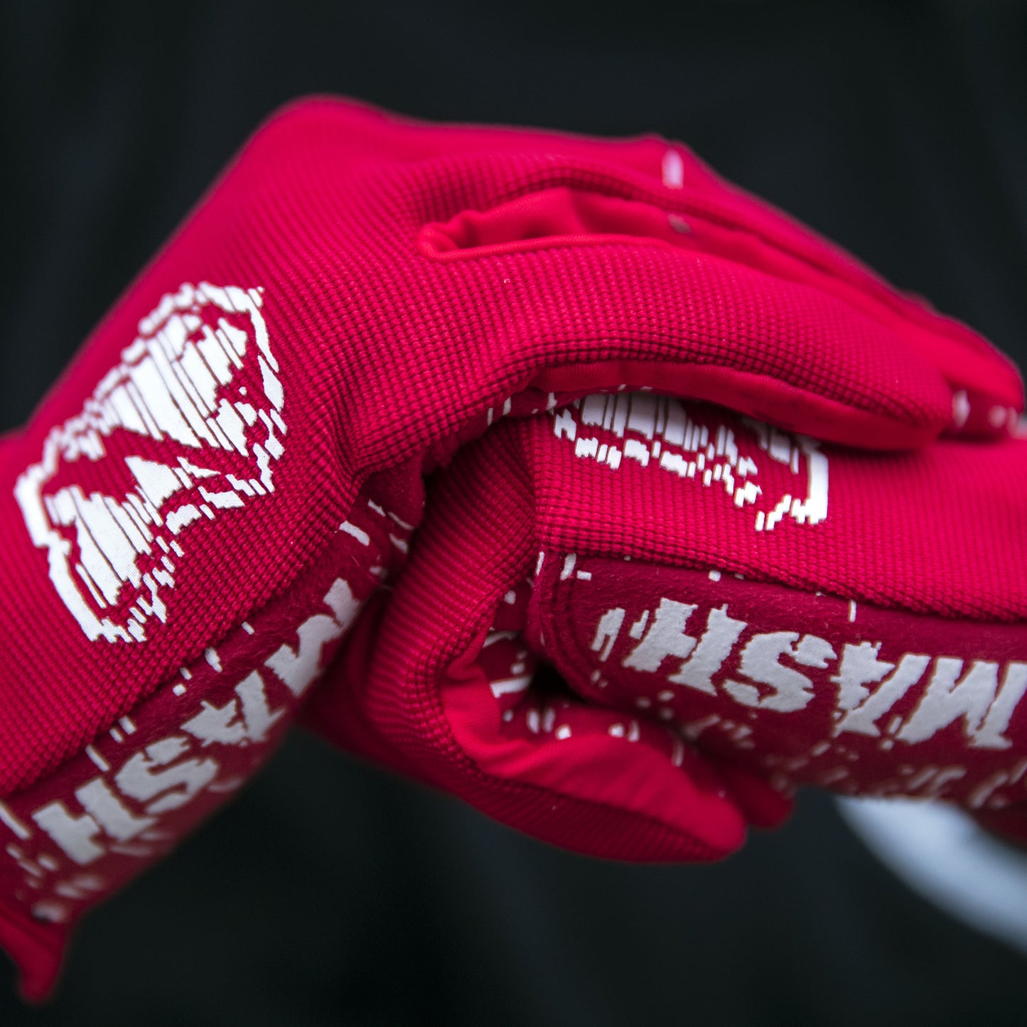 MASH GLITCH GLOVES Red