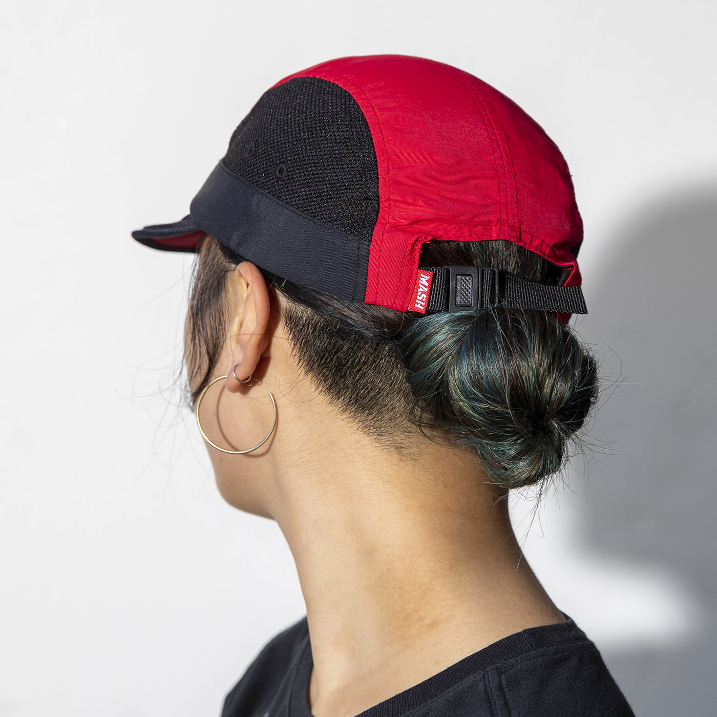 MASH FOLDABLE HAT Black Tan Red