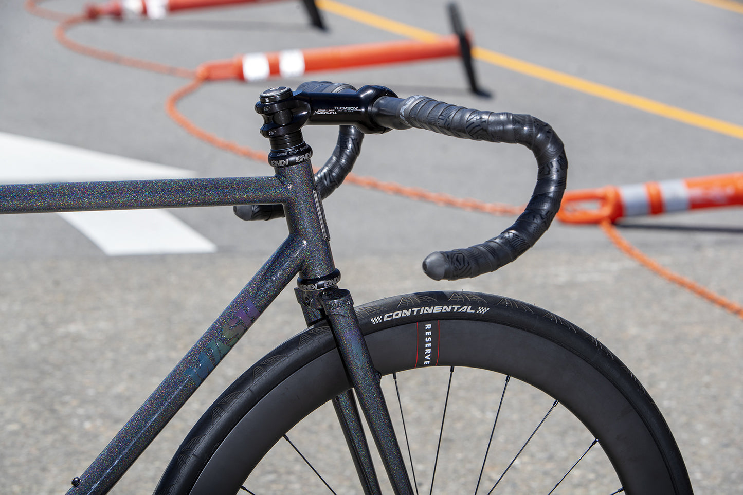 MASH Steel Frame Set Black Rainbow Flake