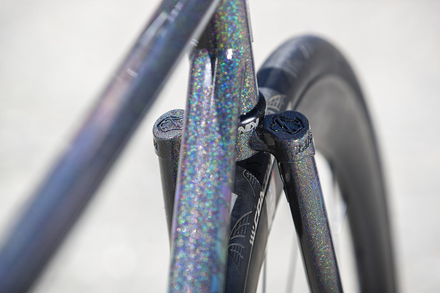 MASH Steel Frame Set Black Rainbow Flake