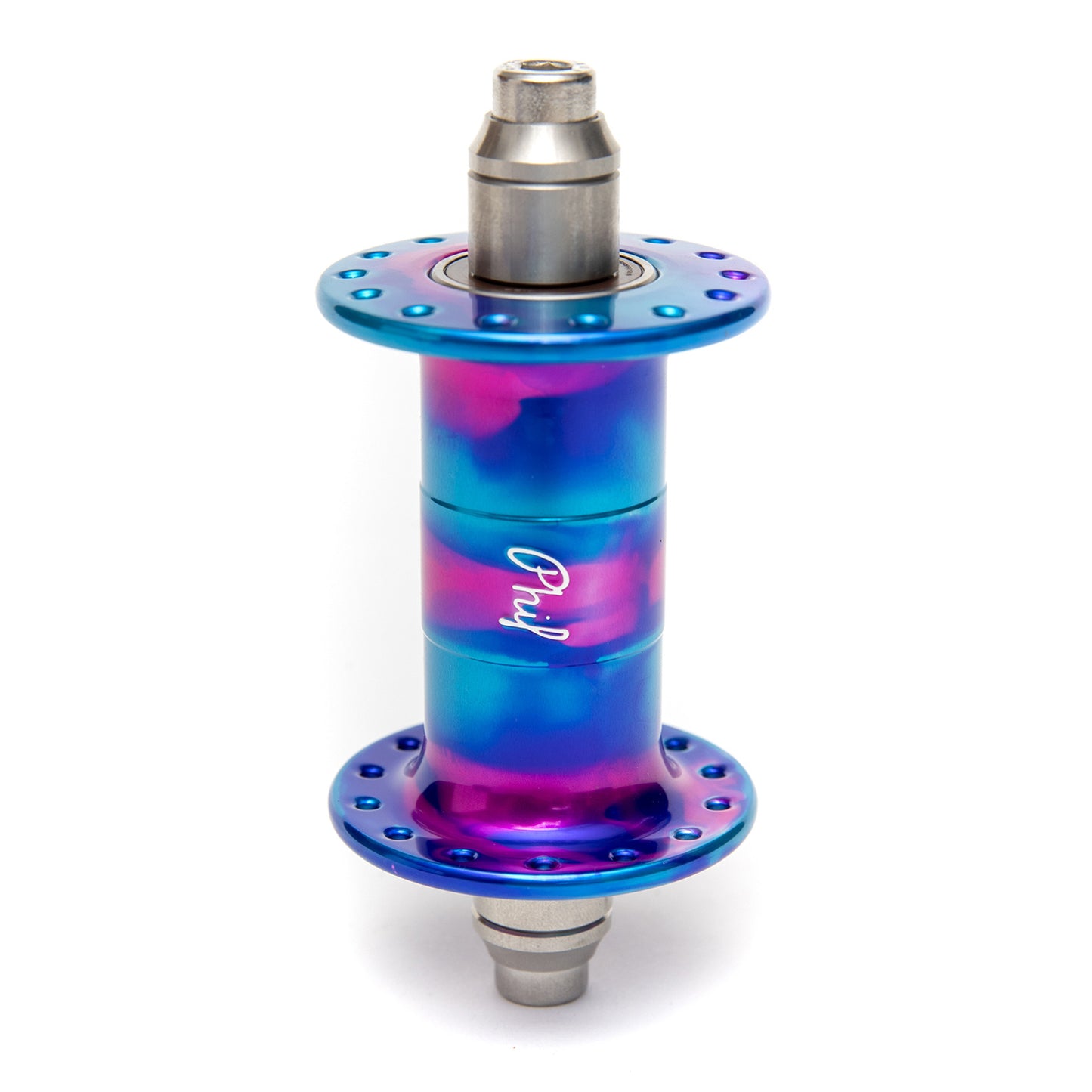 MASH x Phil Wood Fix/Fix Hubset Pink/Purple/Blue 28H