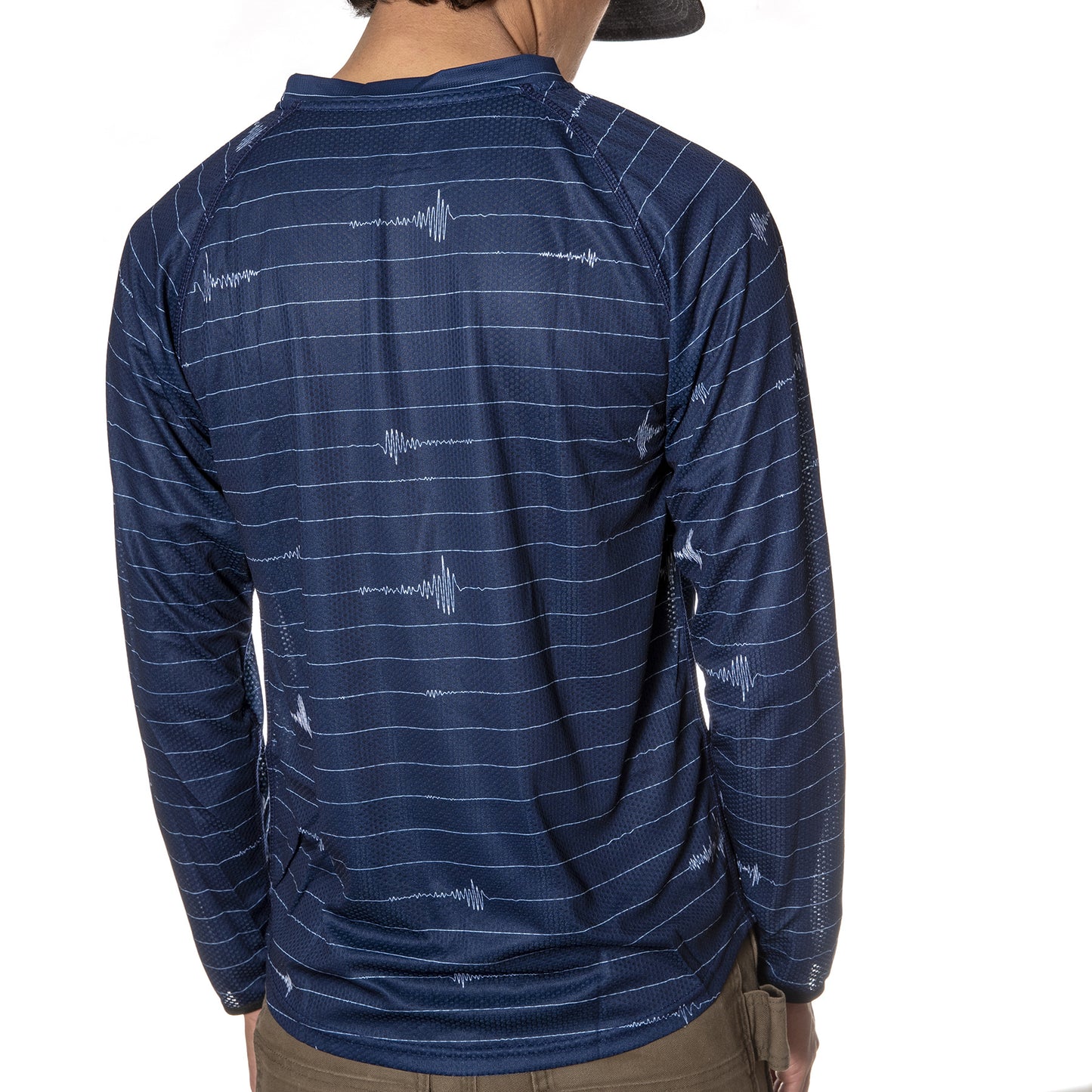 MASH Quake Stripe L/S Jersey Navy