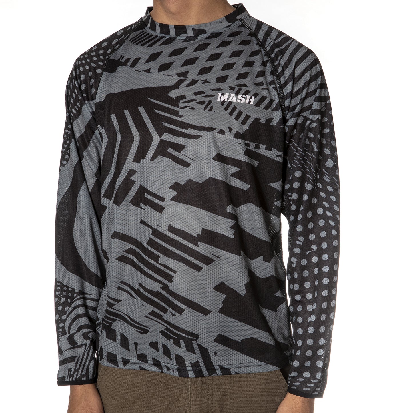 MASH Noise L/S Jersey Grayscale