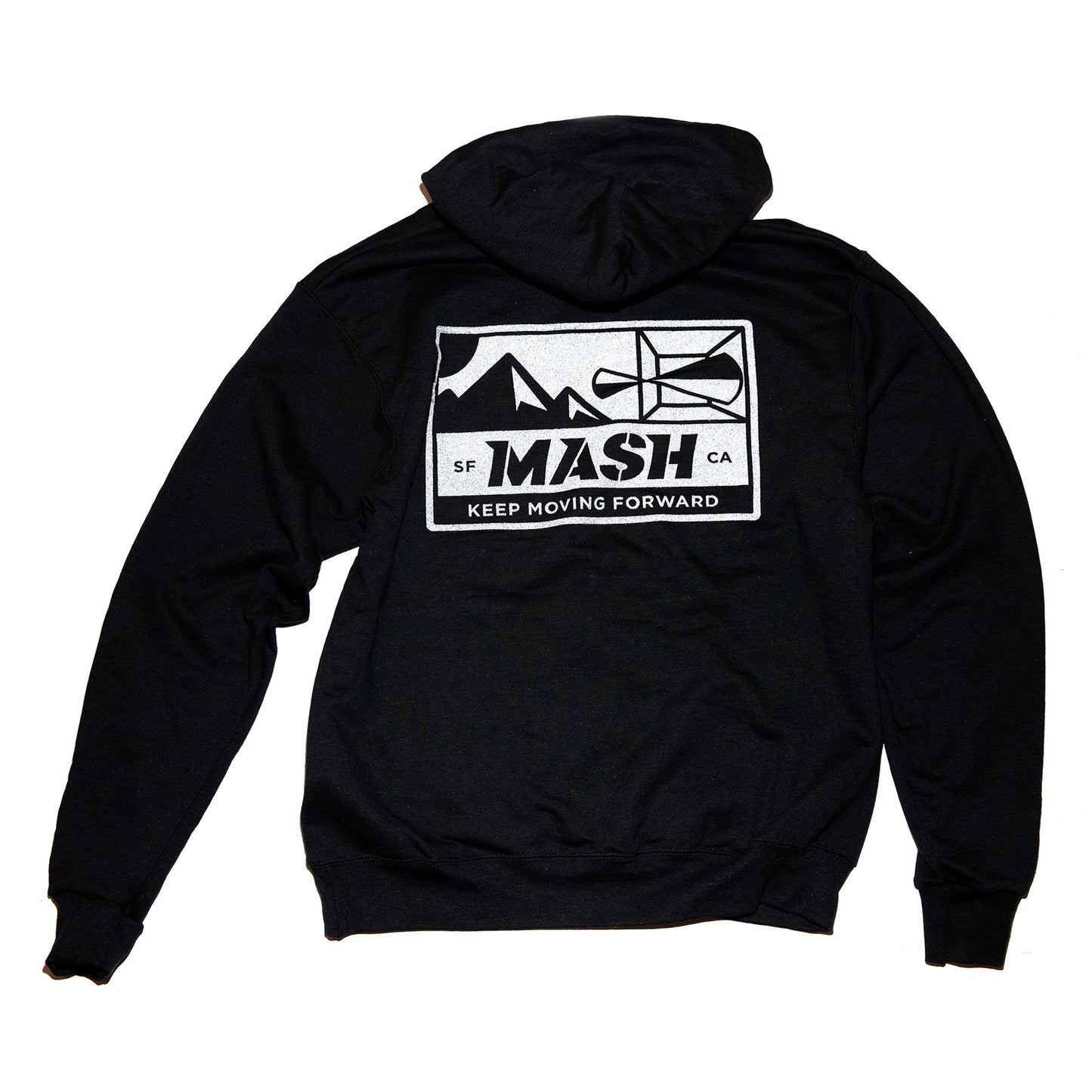MASH Bolt Hoodie Champion Black with Reflective