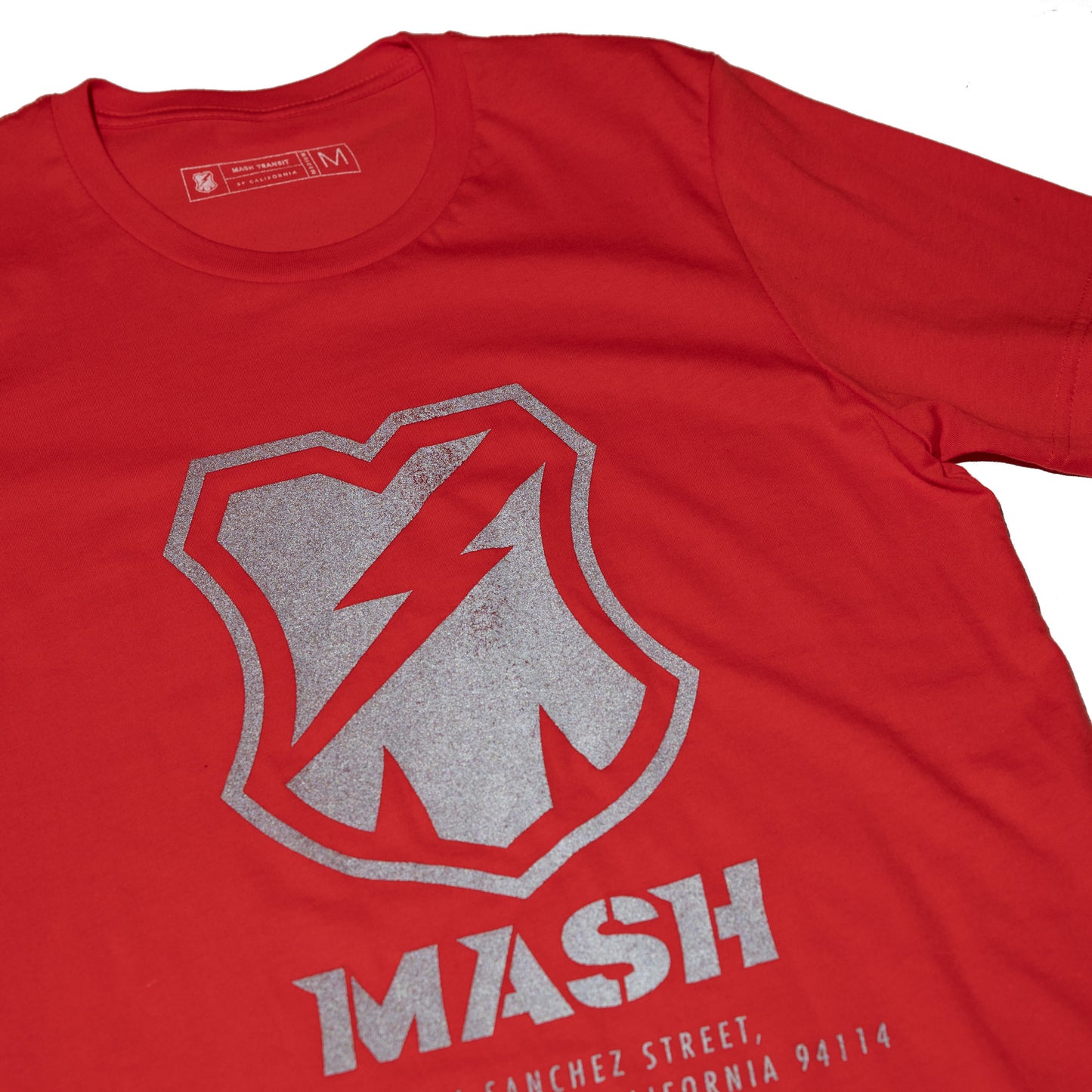 MASH Shop T-Shirt Bright Poppy with Reflective