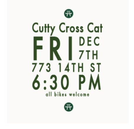 CUTTY CROSS CAT TONIGHT!
