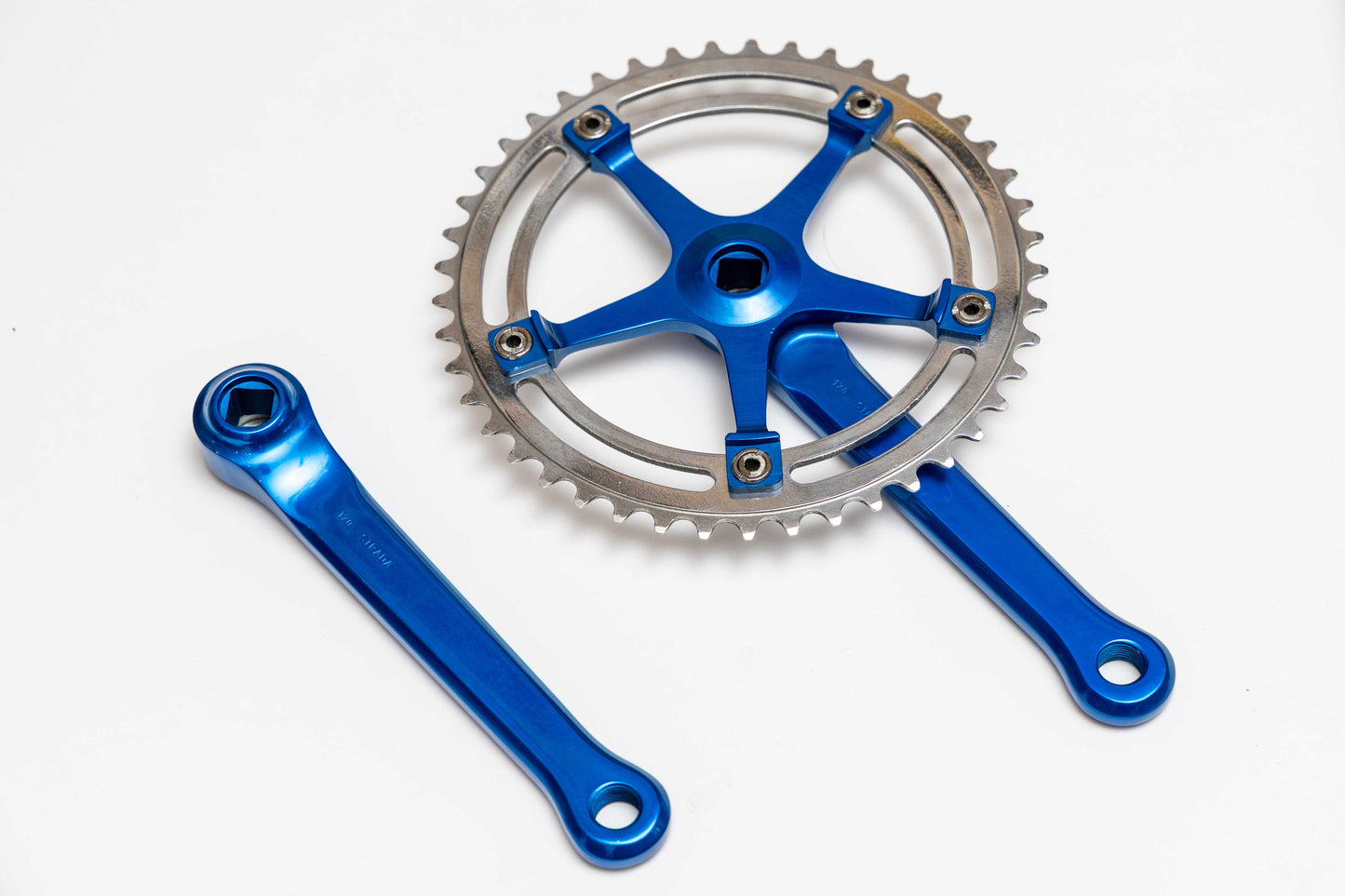 Campagnolo Strada 170 Crank Arms Blue + Campagnolo 45T Polished Chainring