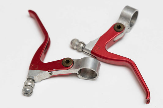 90's  Paul Brake Levers Red + Silver