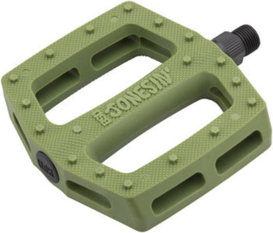 BSD Jonesin' Pedals - Platform, Composite,9/16", Surplus Green