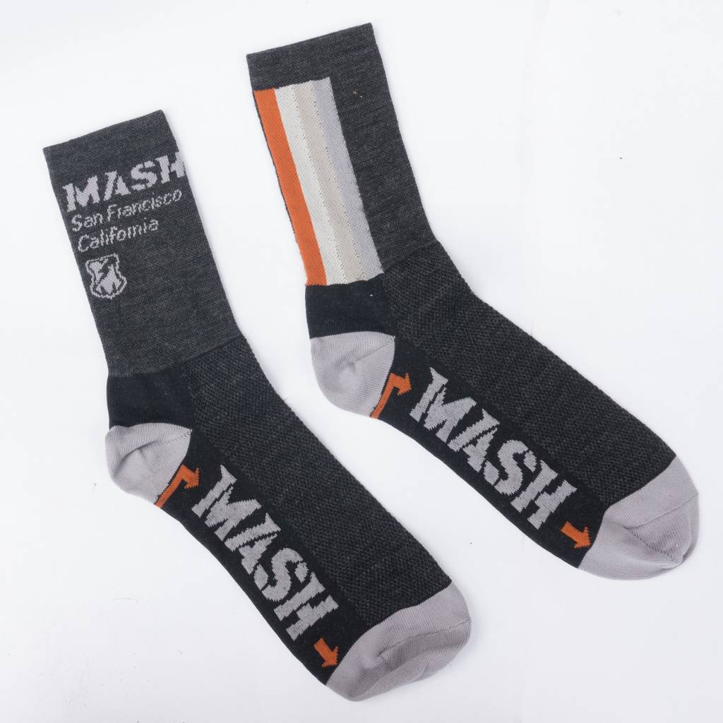MASH Multi-Stripe Wool High Socks