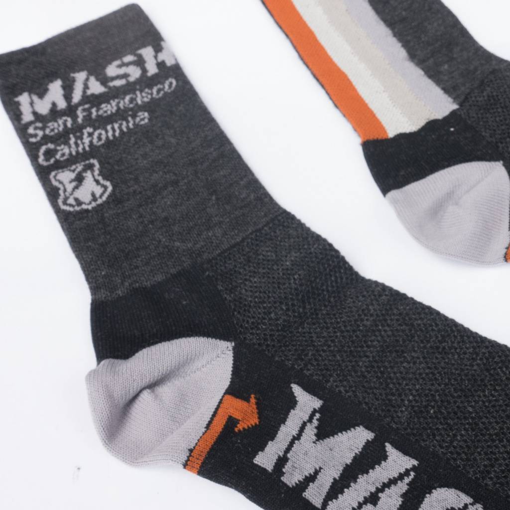 MASH Multi-Stripe Wool High Socks