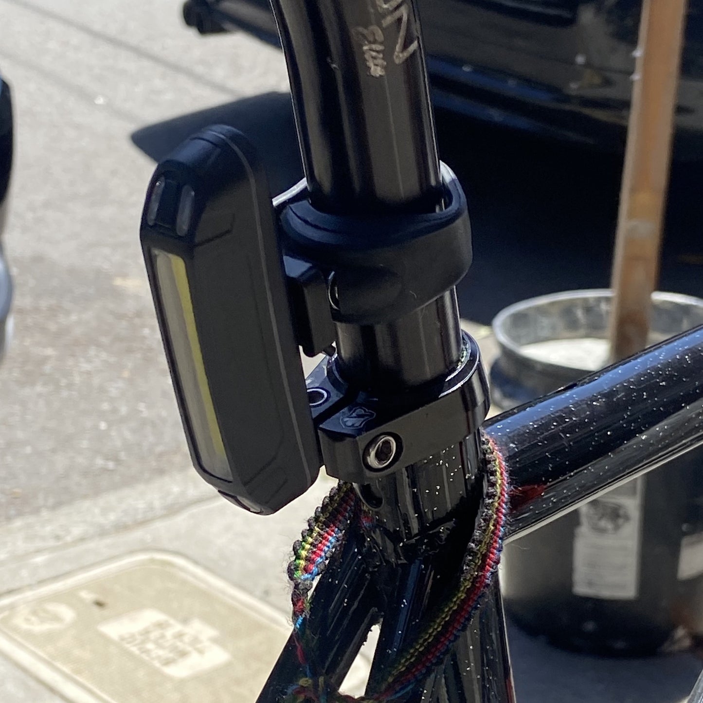 COMET RED + WHITE USB Rechargeable Bike Light