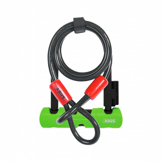 ABUS Keyed U-Lock Ultra Mini 410 Plus Cobra Cable: 5.5" Shackle, Black