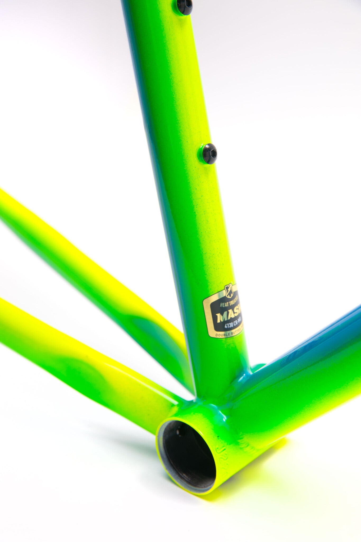 MASH Steel Frameset Neon Blue/Green Fade