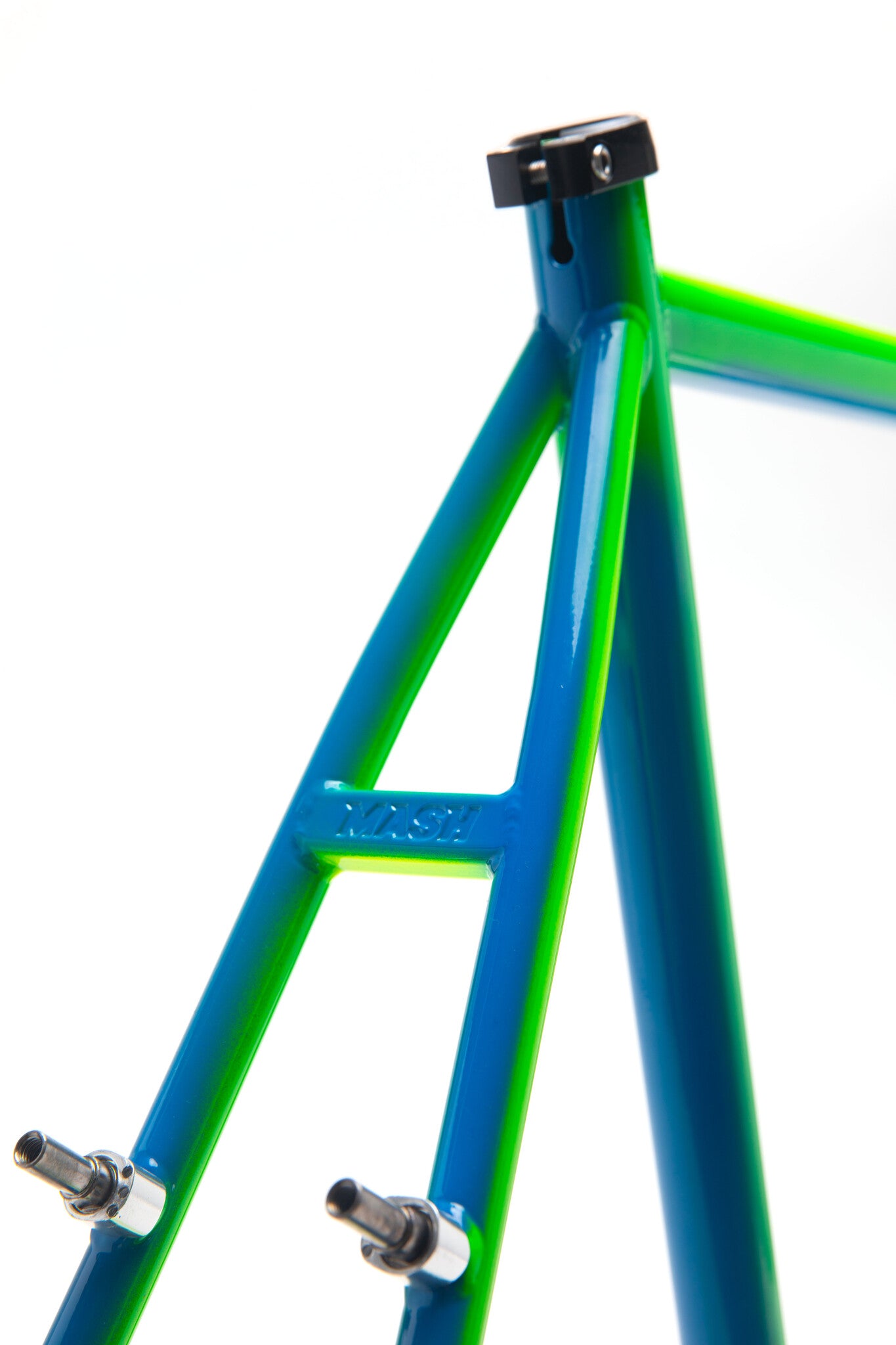 MASH Steel Frameset Neon Blue/Green Fade