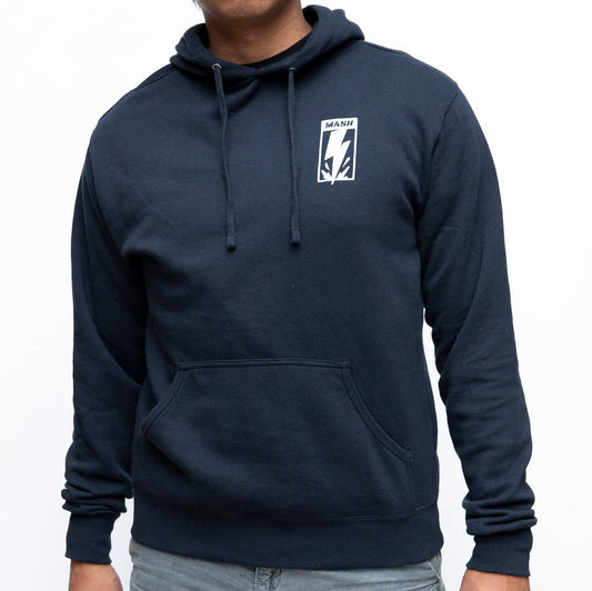 MASH Bolt Pullover Hoodie Navy Blue