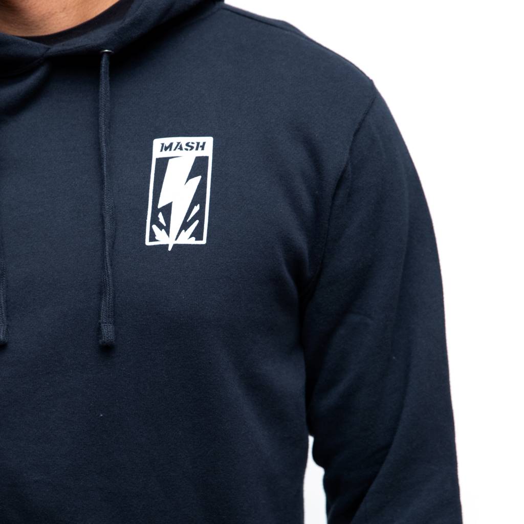 MASH Bolt Pullover Hoodie Navy Blue