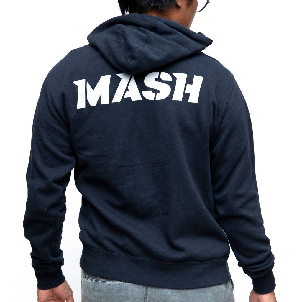 MASH Bolt Pullover Hoodie Navy Blue