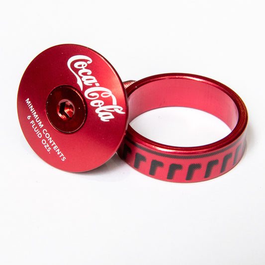 MASH Bonk Bottle Cap Top Cap + 10mm Spacer Red Anodized