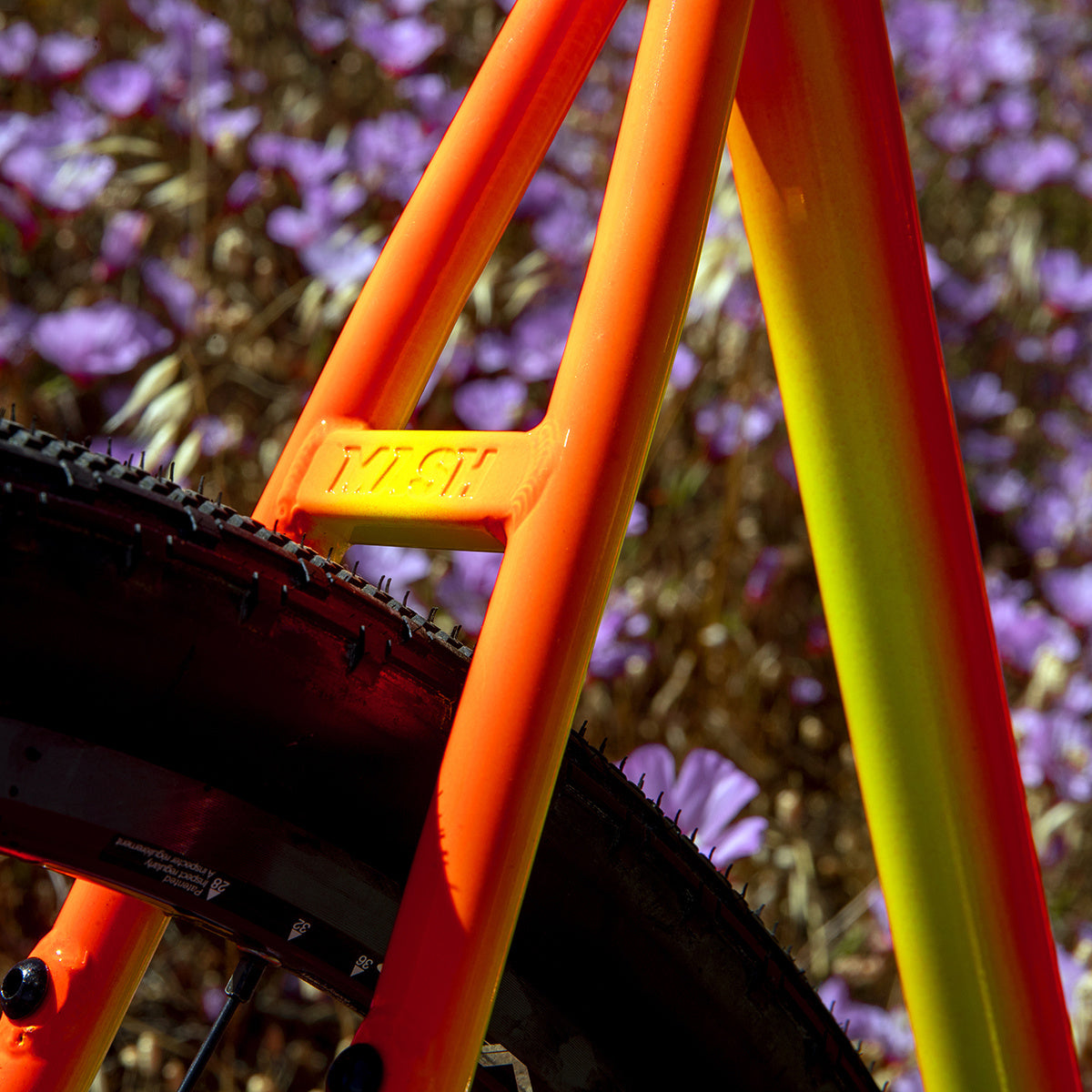 MASH Steel Frameset Neon Orange/Yellow Fade