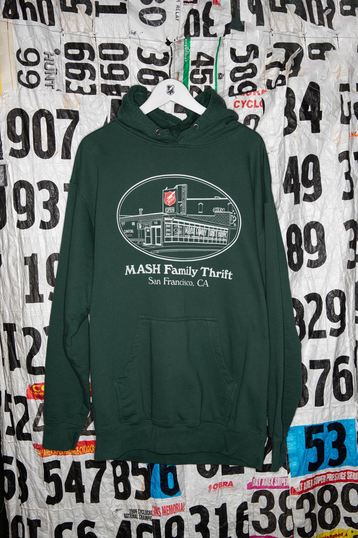 MASH Thrift Hooded Sweatshirt Navy Blue