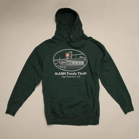 MASH Thrift Hooded Sweatshirt Navy Blue