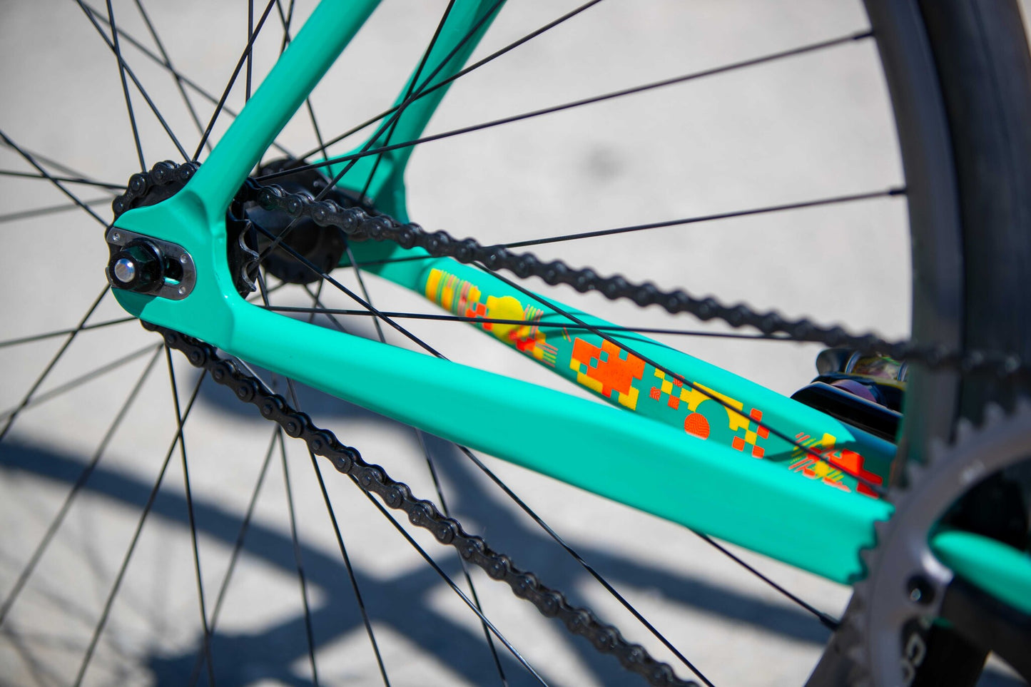 MASH AC-4 Frameset Neon Orange Algae