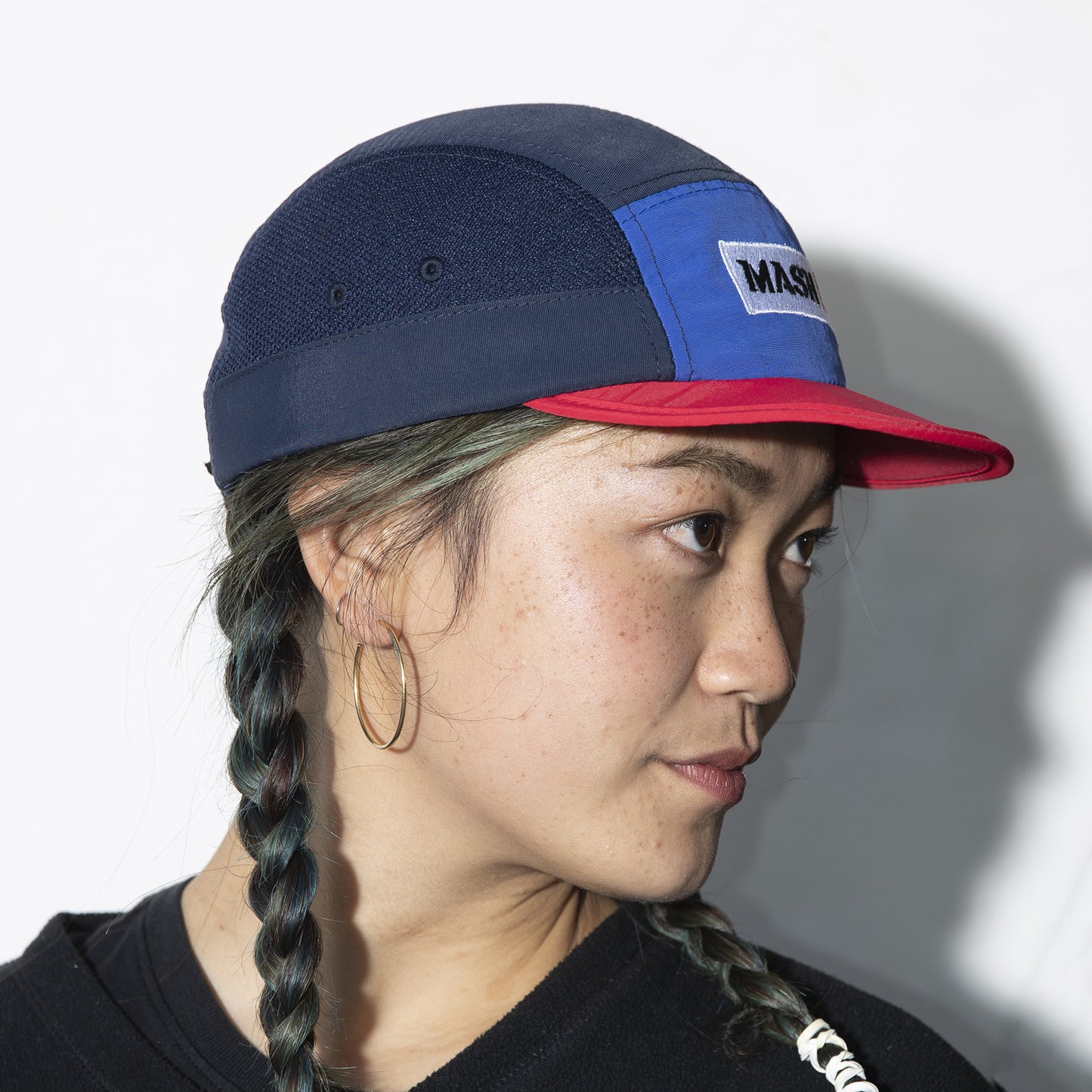 MASH FOLDABLE HAT Blue Red