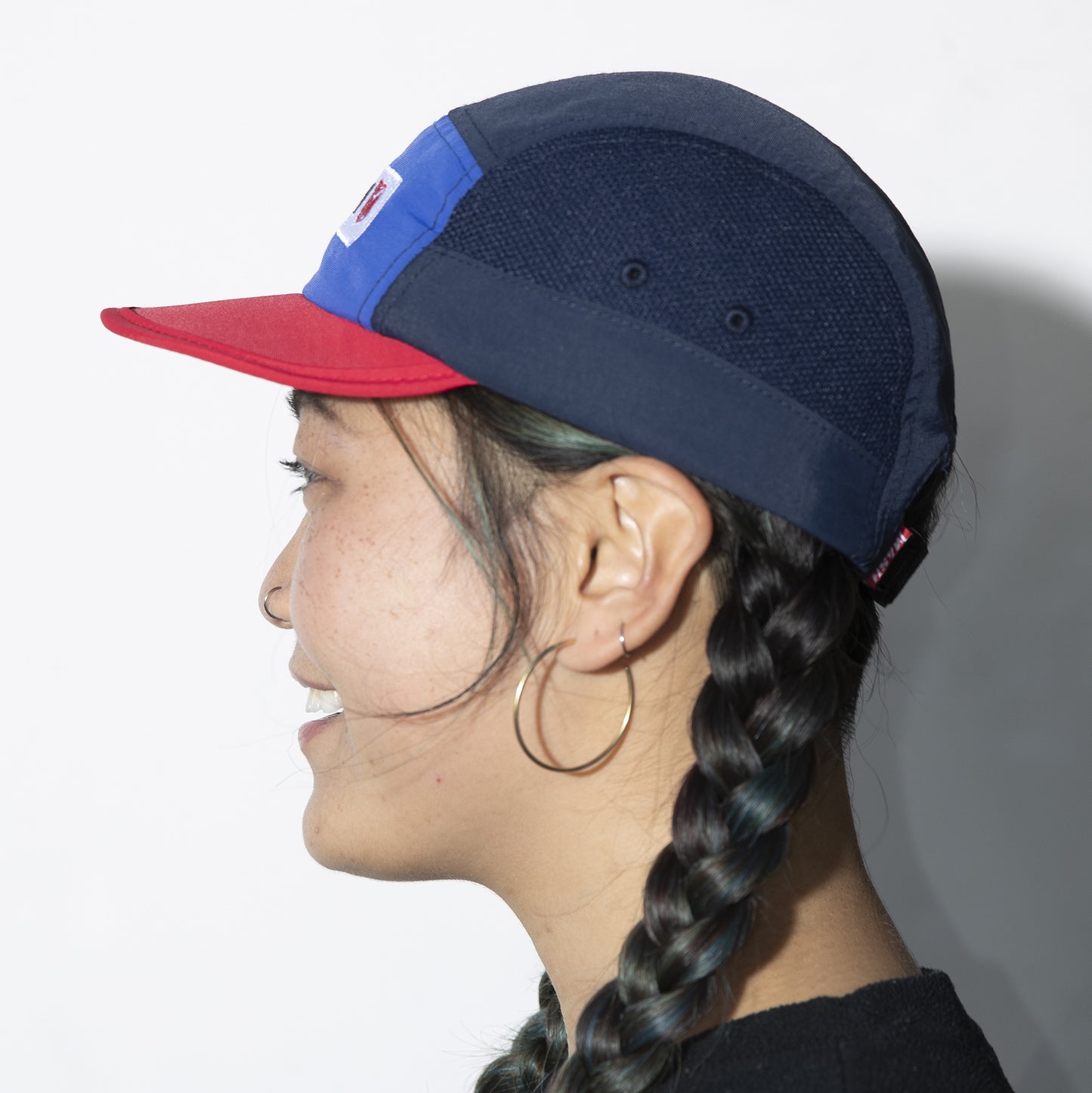 MASH FOLDABLE HAT Blue Red